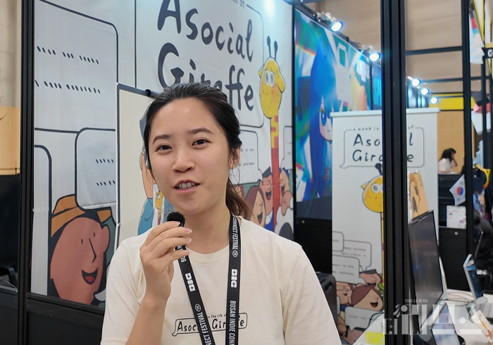 퀘일 버튼 린 후앙 애니메이터. [사진=황민우 기자]